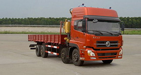 东风天龙前四后八随车起重运输车