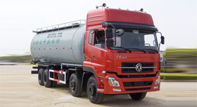 东风天龙前四后八粉粒物料运输车